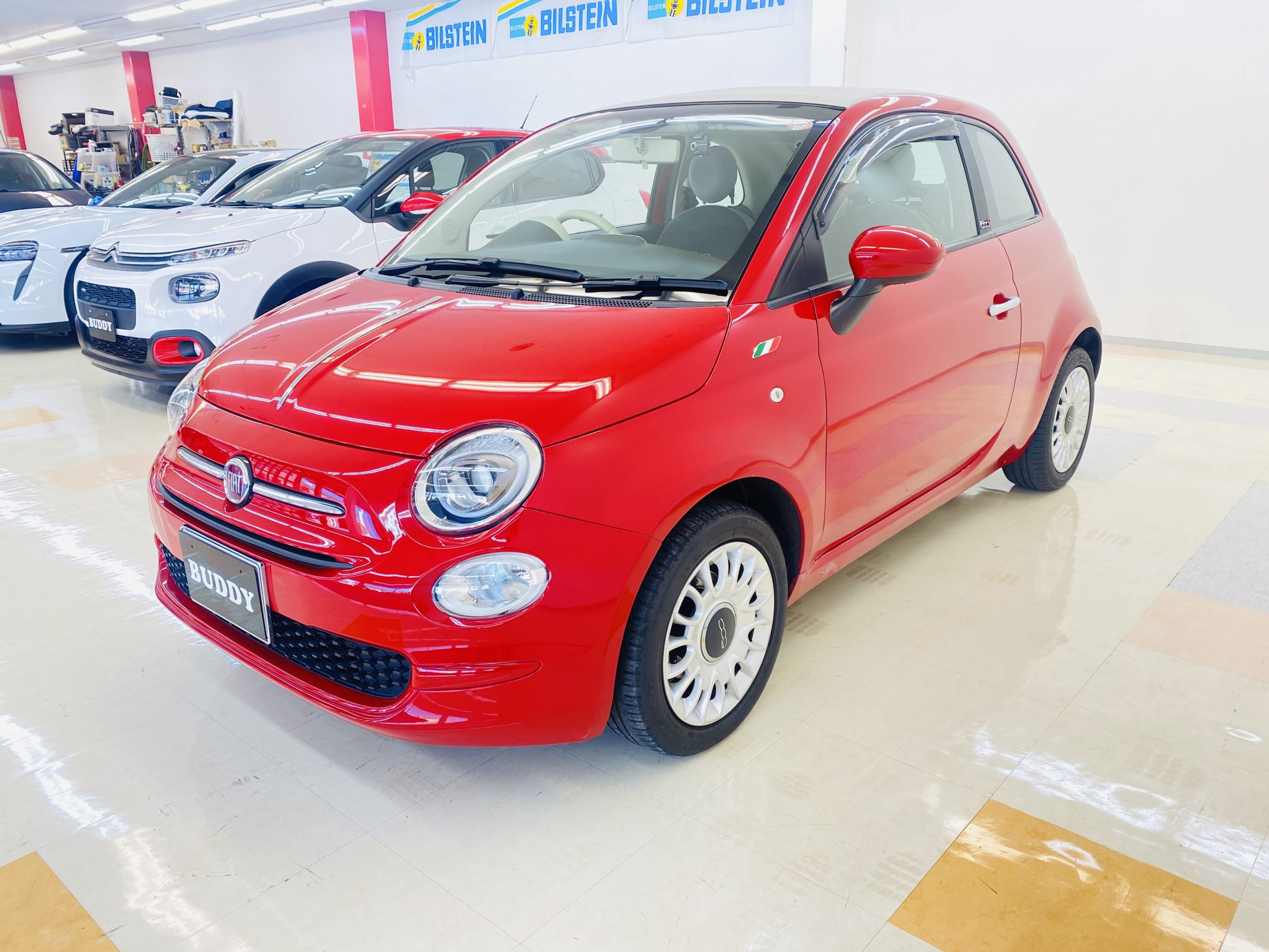 フィアット500C　1.2ポップキャンバストップ新着入庫！